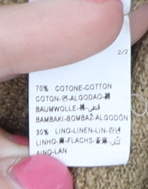 Womens UK Size S United Colors of Benetton Beige Pullover Jumper