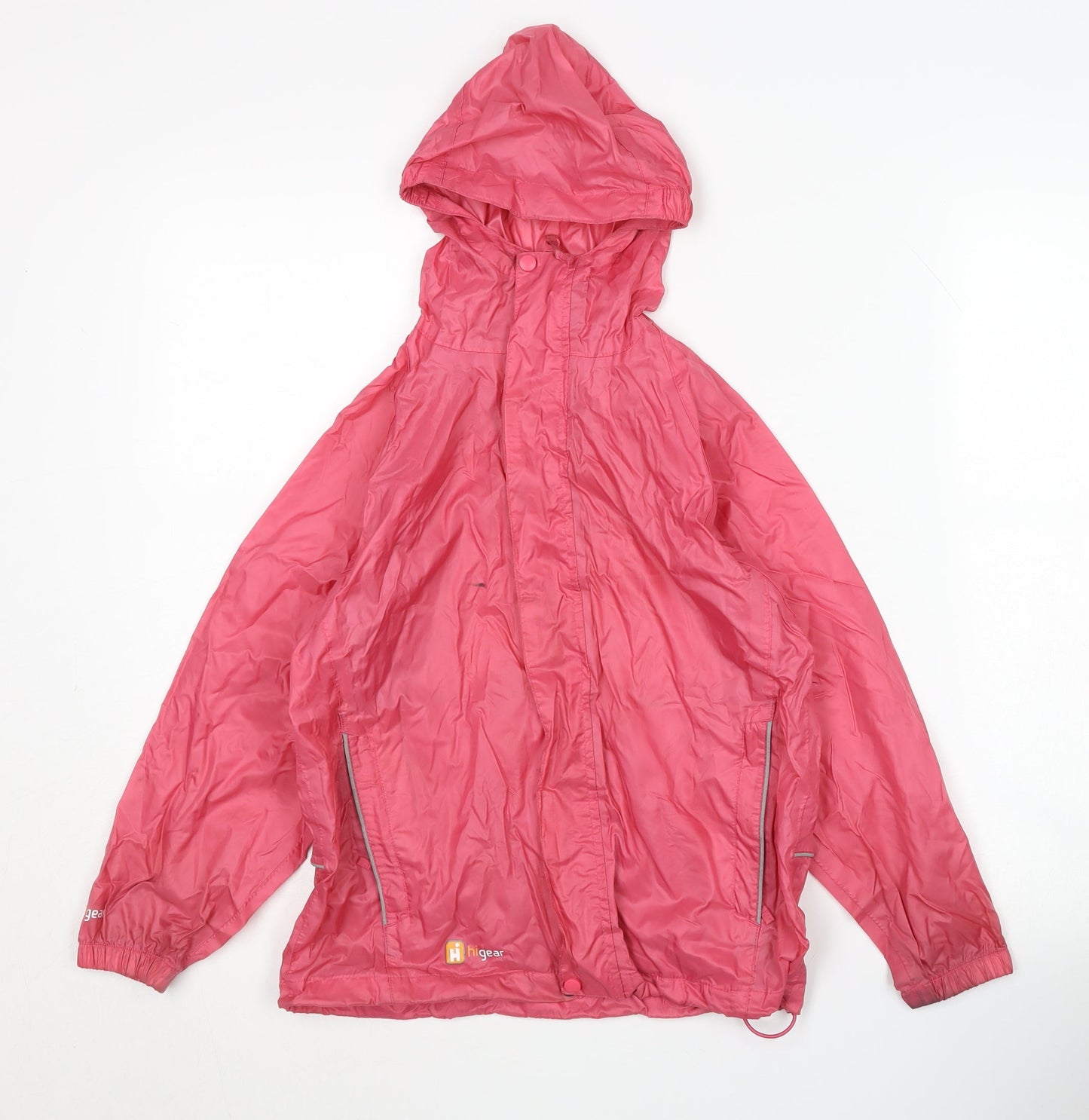 Hi Gear Girls Pink Waterproof Rain Coat 7-8 Years