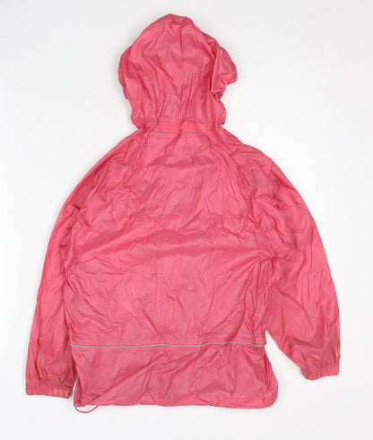 Hi Gear Girls Pink Waterproof Rain Coat 7-8 Years