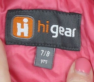 Hi Gear Girls Pink Waterproof Rain Coat 7-8 Years