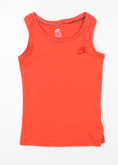 Nike Women's Orange XS 6-8 Sleeveless Tank Top