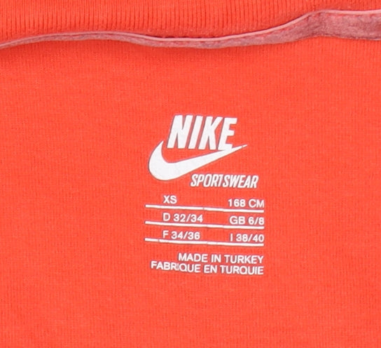 Nike Women's Orange XS 6-8 Sleeveless Tank Top