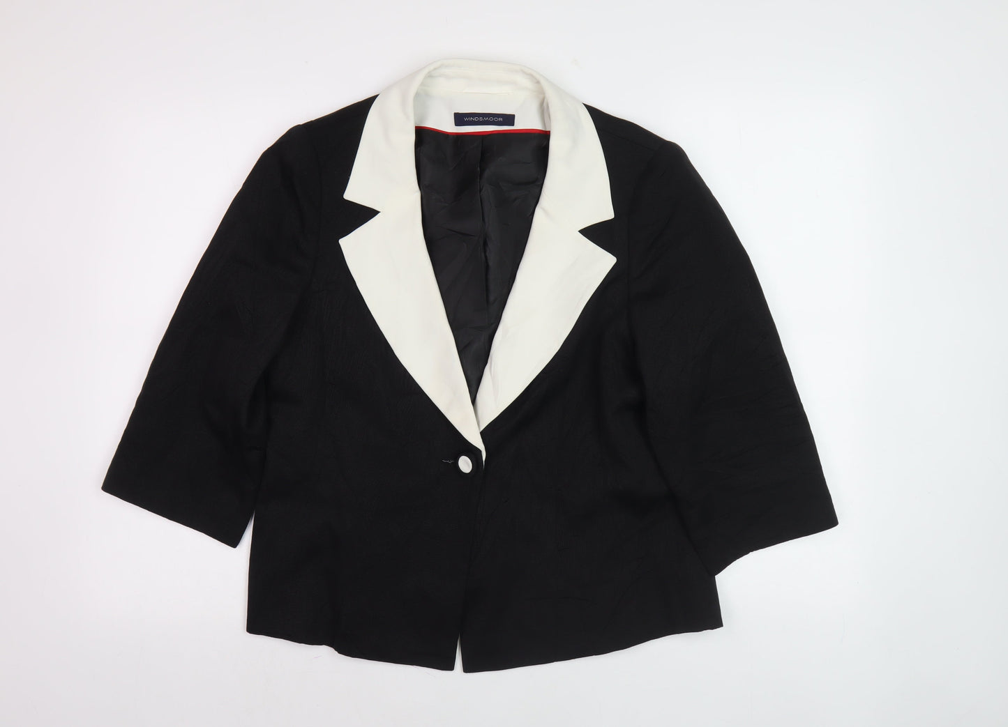 Windsmoor Women's Black Shawl Collar Blazer, Size 12