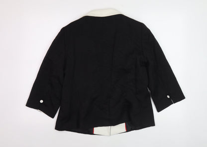 Windsmoor Women's Black Shawl Collar Blazer, Size 12