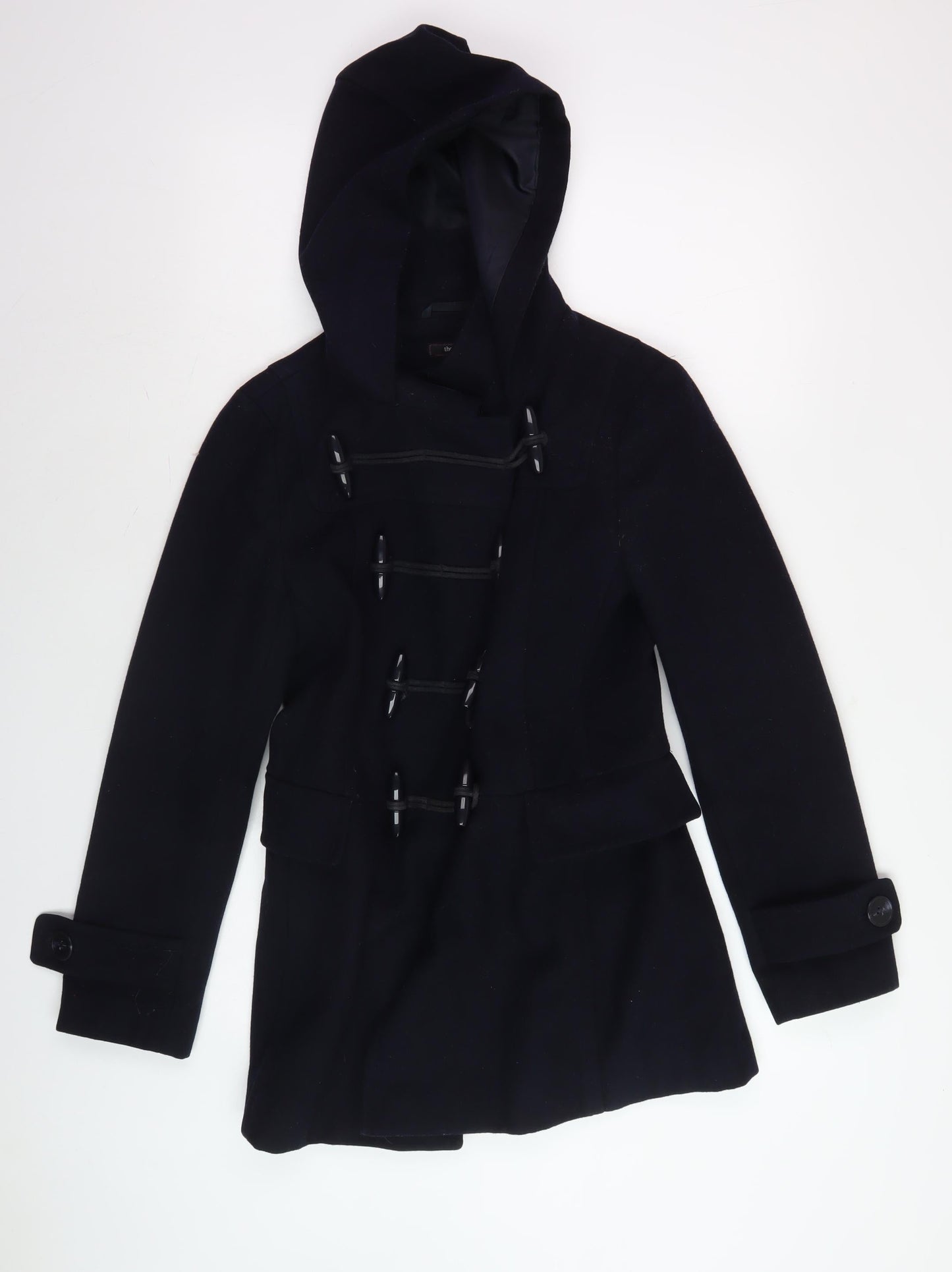 Womens UK Size 8 Therapy Black Parka Coat