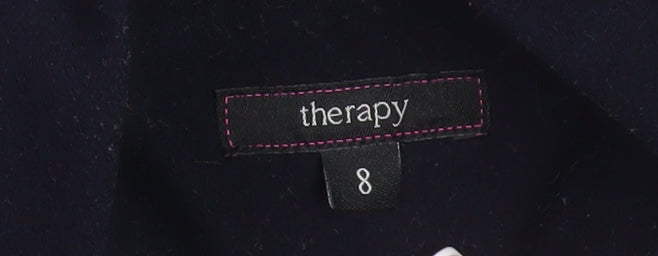 Womens UK Size 8 Therapy Black Parka Coat
