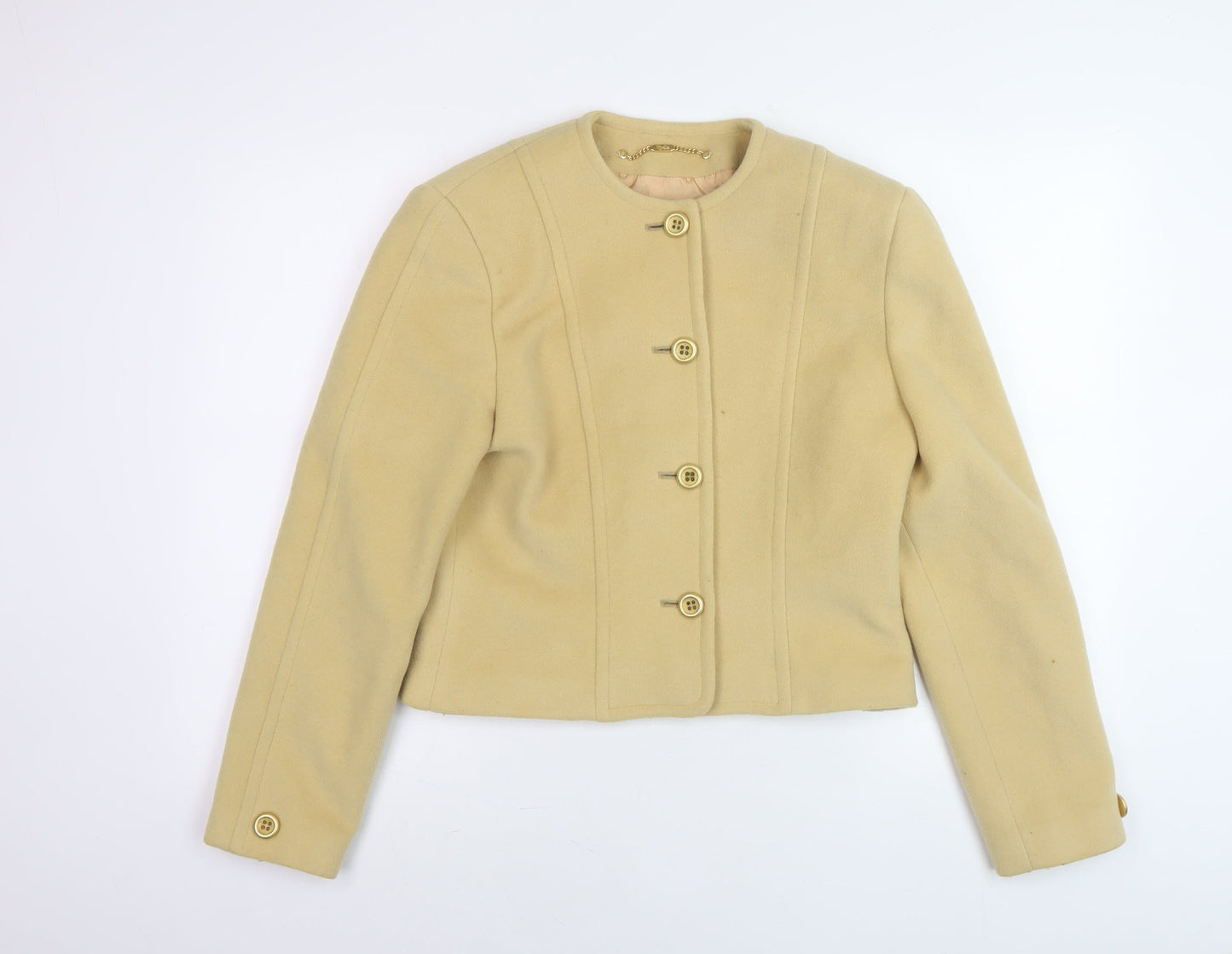 Womens UK Size 10 Viyella Beige Basic Jacket