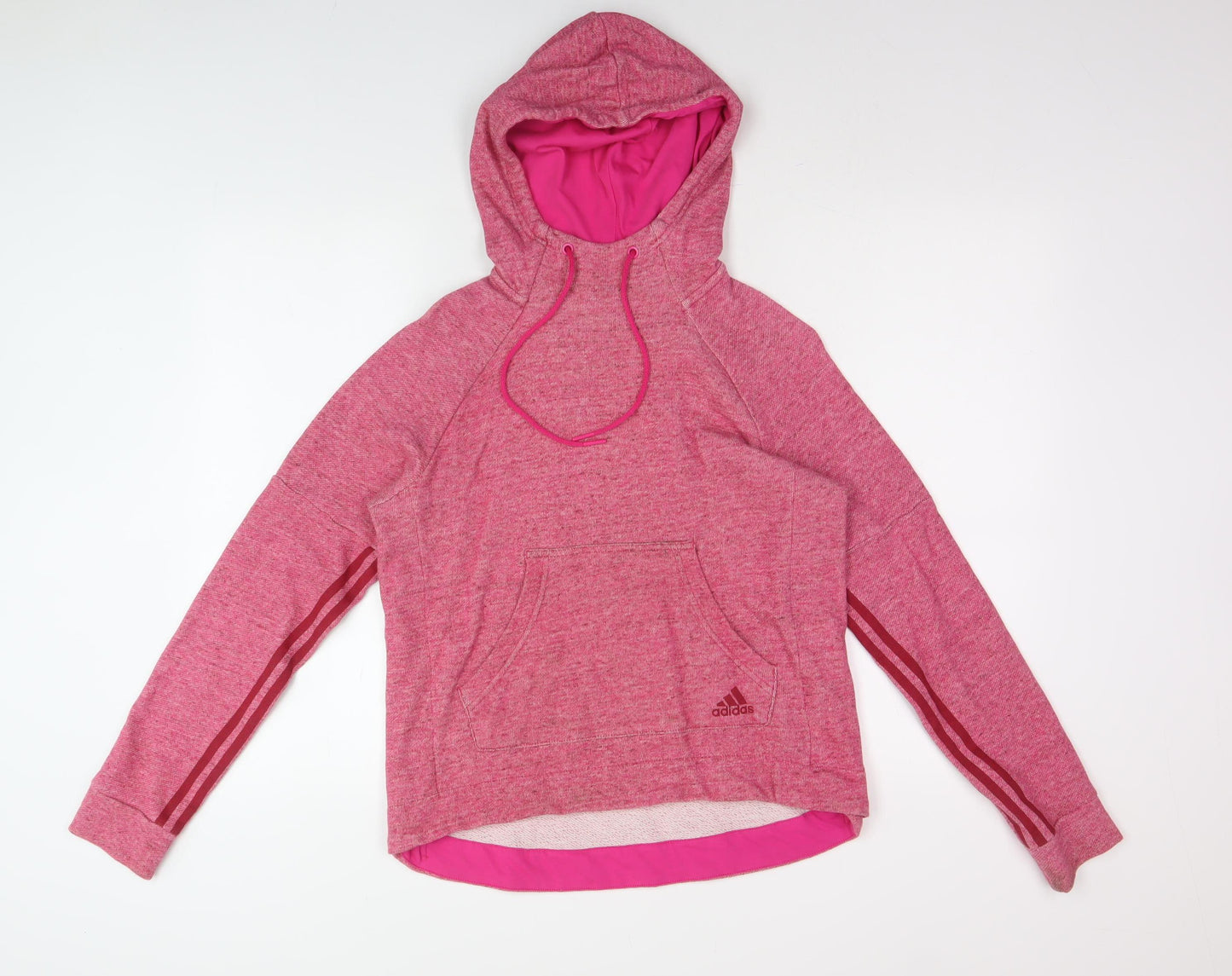 Adidas Women's Pink Pullover Hoodie, Size S, Activewear