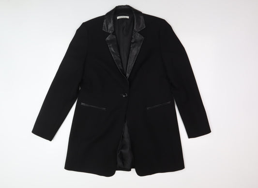 Betty Barclay Women's Black Blazer Size 14 Long Sleeve