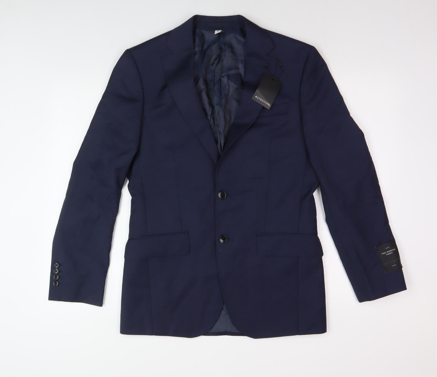 Mens UK Size 36 Marks and Spencer Regular Blue Suit Jacket