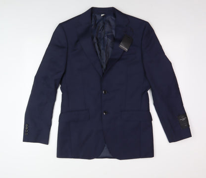 Mens UK Size 36 Marks and Spencer Regular Blue Suit Jacket