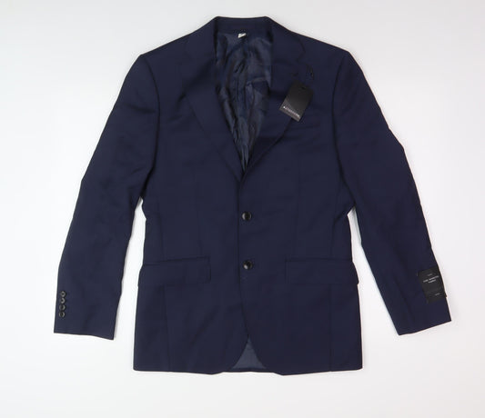 Mens UK Size 36 Marks and Spencer Regular Blue Suit Jacket