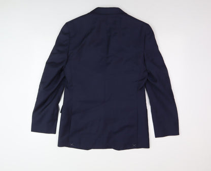 Mens UK Size 36 Marks and Spencer Regular Blue Suit Jacket