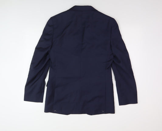 Mens UK Size 36 Marks and Spencer Regular Blue Suit Jacket