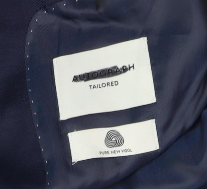 Mens UK Size 36 Marks and Spencer Regular Blue Suit Jacket