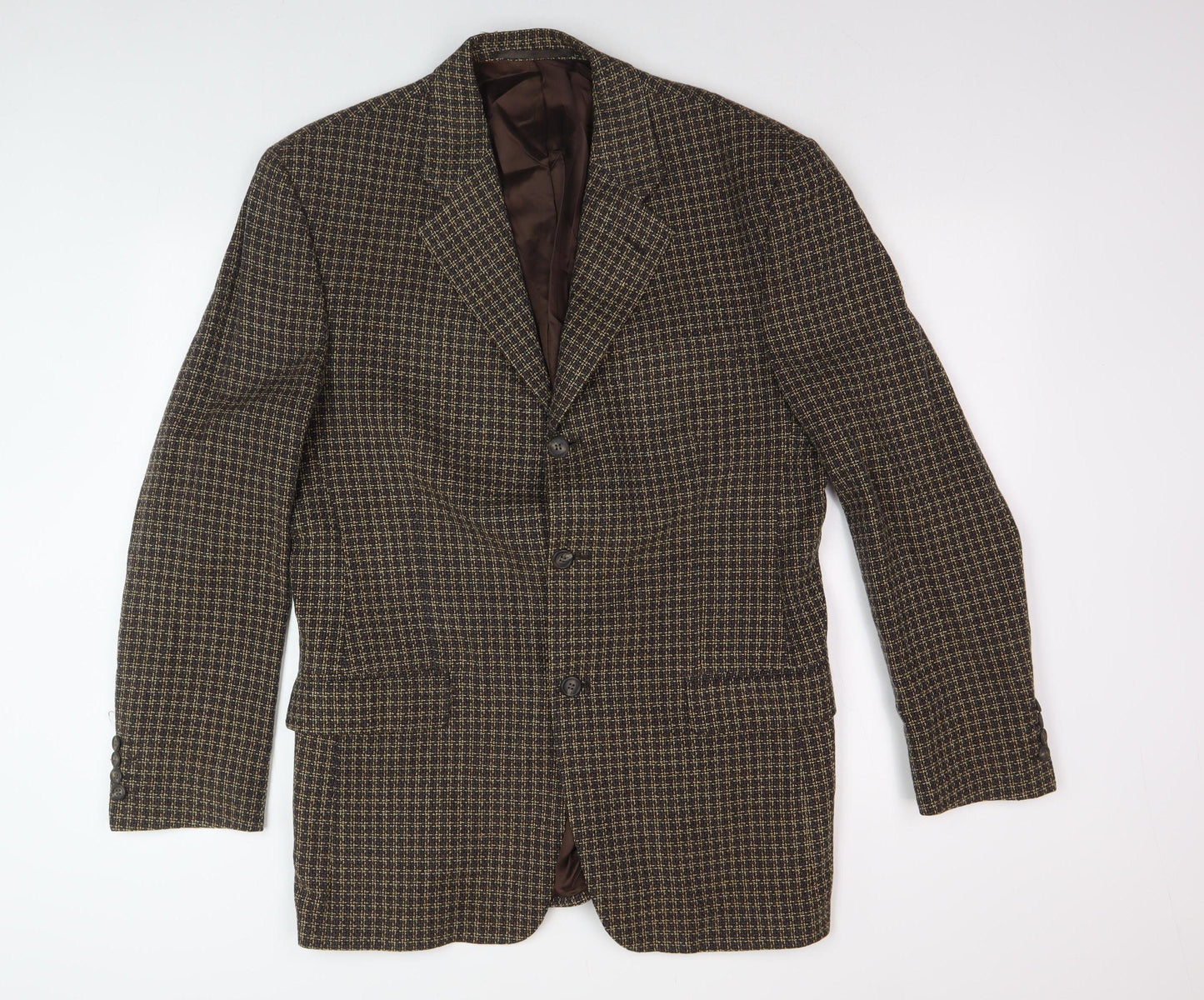 Mens UK Size 40 Berwin & Berwin Regular Brown Suit Jacket