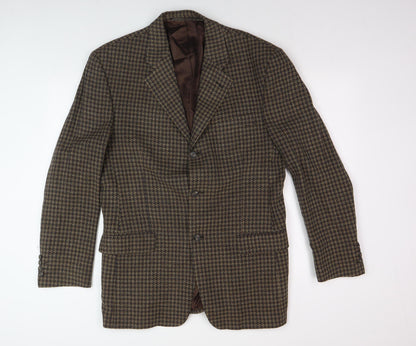 Mens UK Size 40 Berwin & Berwin Regular Brown Suit Jacket