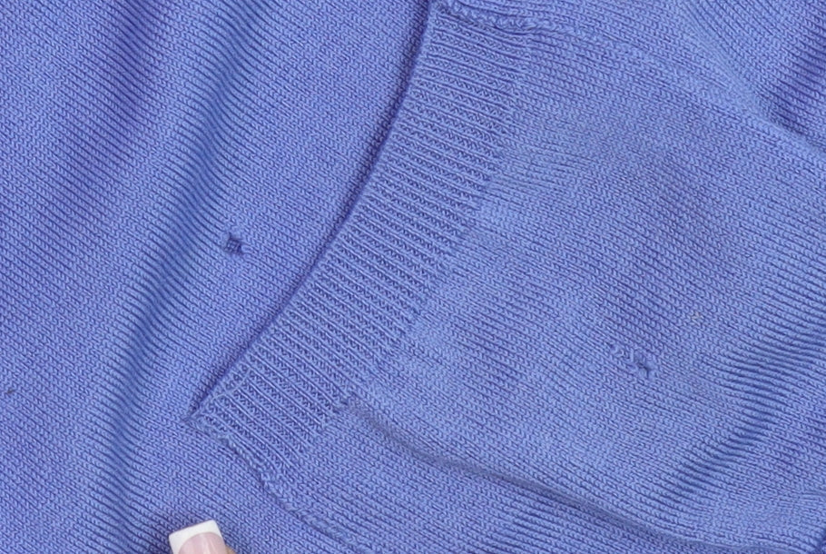 EWM Men's XL Blue Wool Cardigan with Buttons