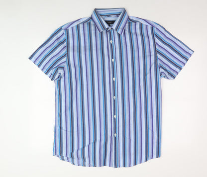 Thomas Nash Men's Multicoloured Striped Shirt M