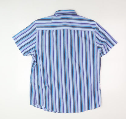 Thomas Nash Men's Multicoloured Striped Shirt M