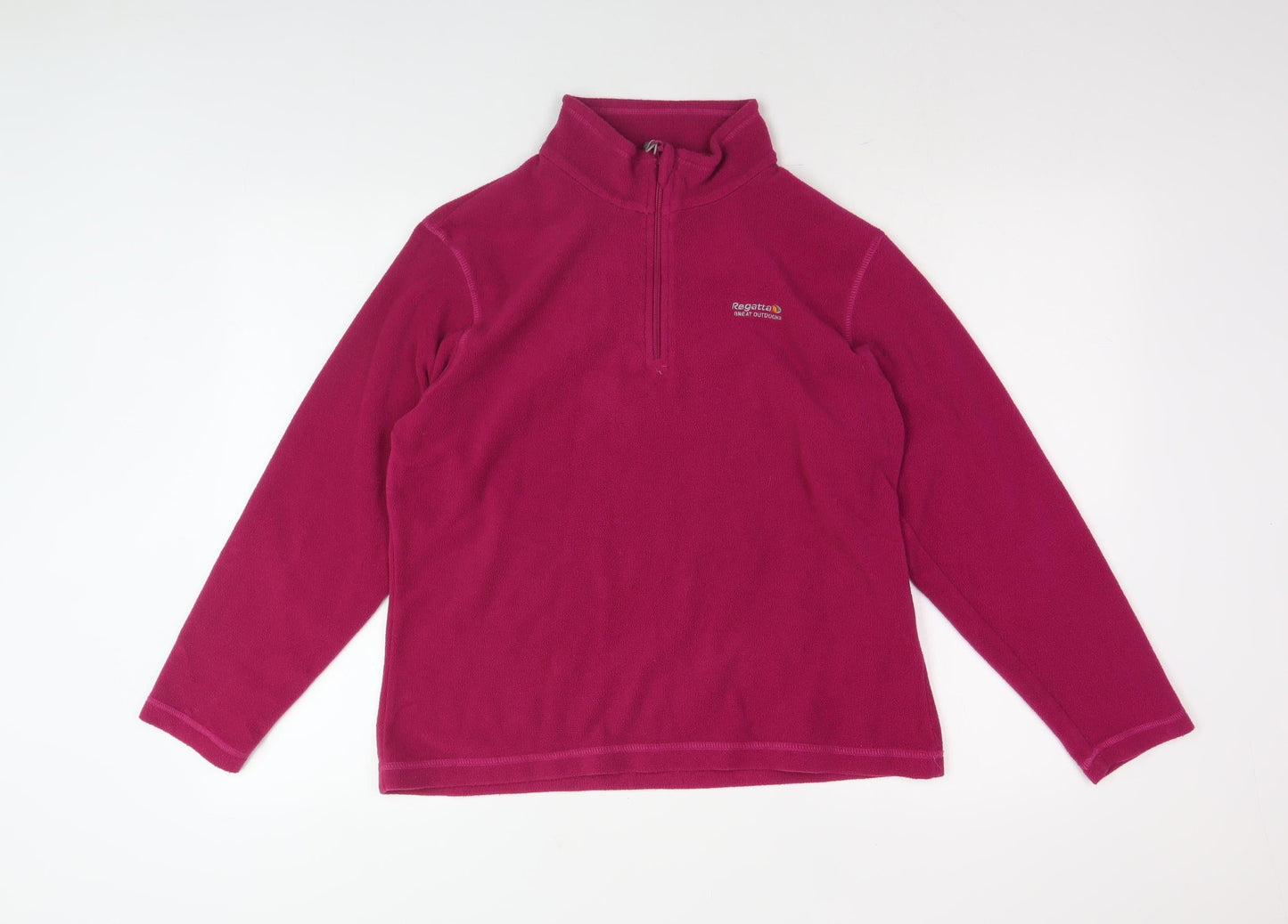 Regatta Women's Pink 1/4 Zip Fleece Sweatshirt Size 14