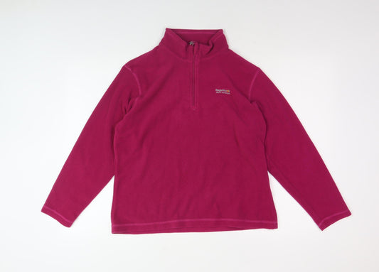 Regatta Women's Pink 1/4 Zip Fleece Sweatshirt Size 14