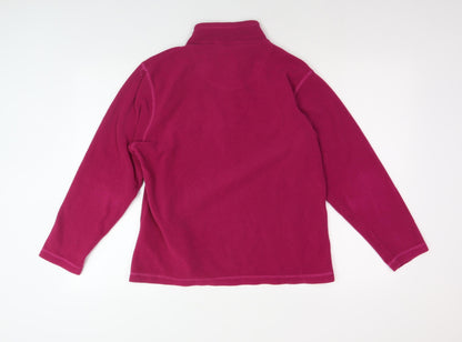 Regatta Women's Pink 1/4 Zip Fleece Sweatshirt Size 14