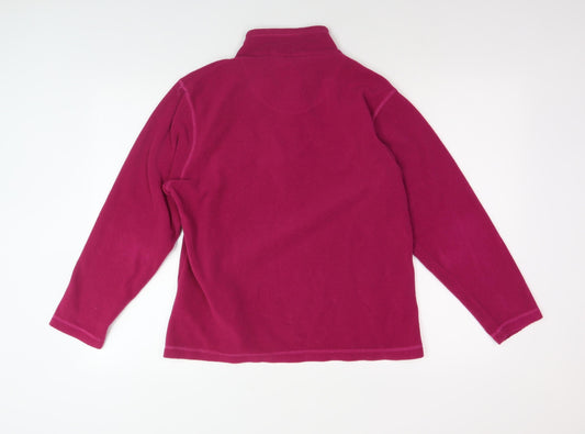 Regatta Women's Pink 1/4 Zip Fleece Sweatshirt Size 14