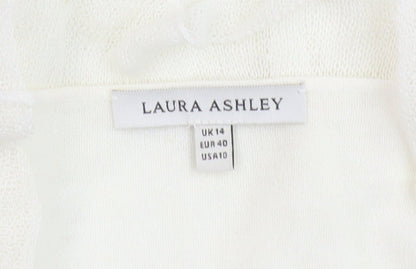 Laura Ashley Women's Ivory Cardigan Size 14