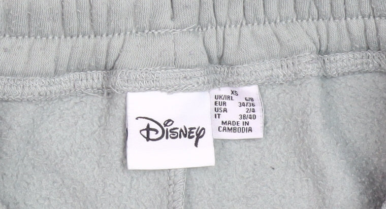 Womens UK Size XS Disney Regular Fit Jogger Green Trousers