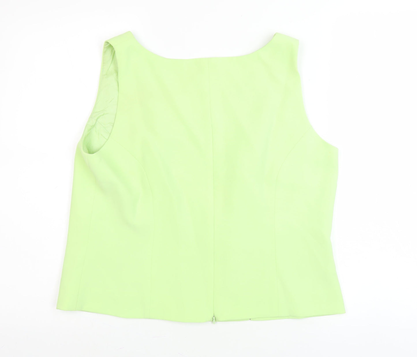 Womens UK Size 16 Roman Originals Green Basic Tank