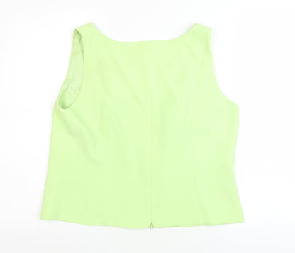 Womens UK Size 16 Roman Originals Green Basic Tank
