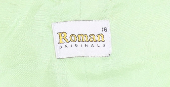 Womens UK Size 16 Roman Originals Green Basic Tank