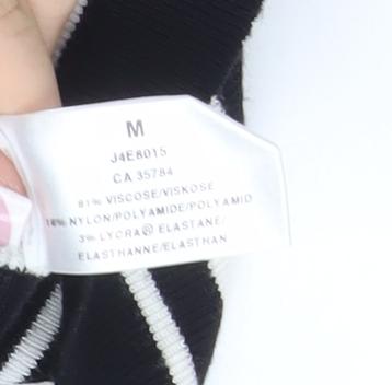 Precis Petite Women's Black Striped Tank Top M