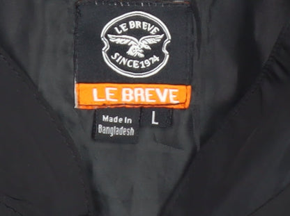 Mens UK Size L Le Breve Black Basic Jacket
