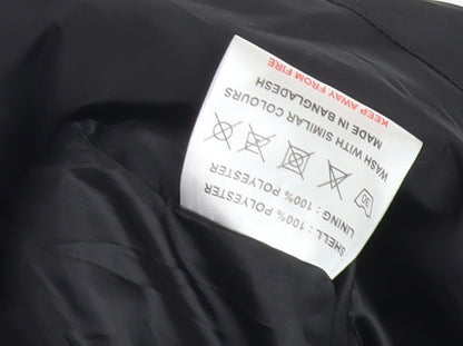 Mens UK Size L Le Breve Black Basic Jacket