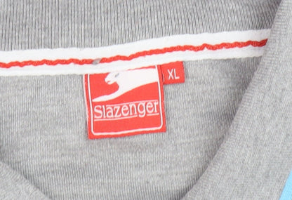 Slazenger Grey Men's XL Polo Shirt Short Sleeve