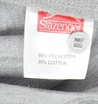 Slazenger Grey Men's XL Polo Shirt Short Sleeve