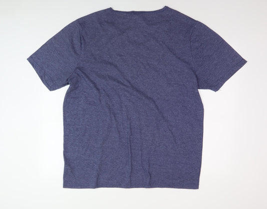 Lee Cooper Men's Blue XL Short Sleeve T-Shirt