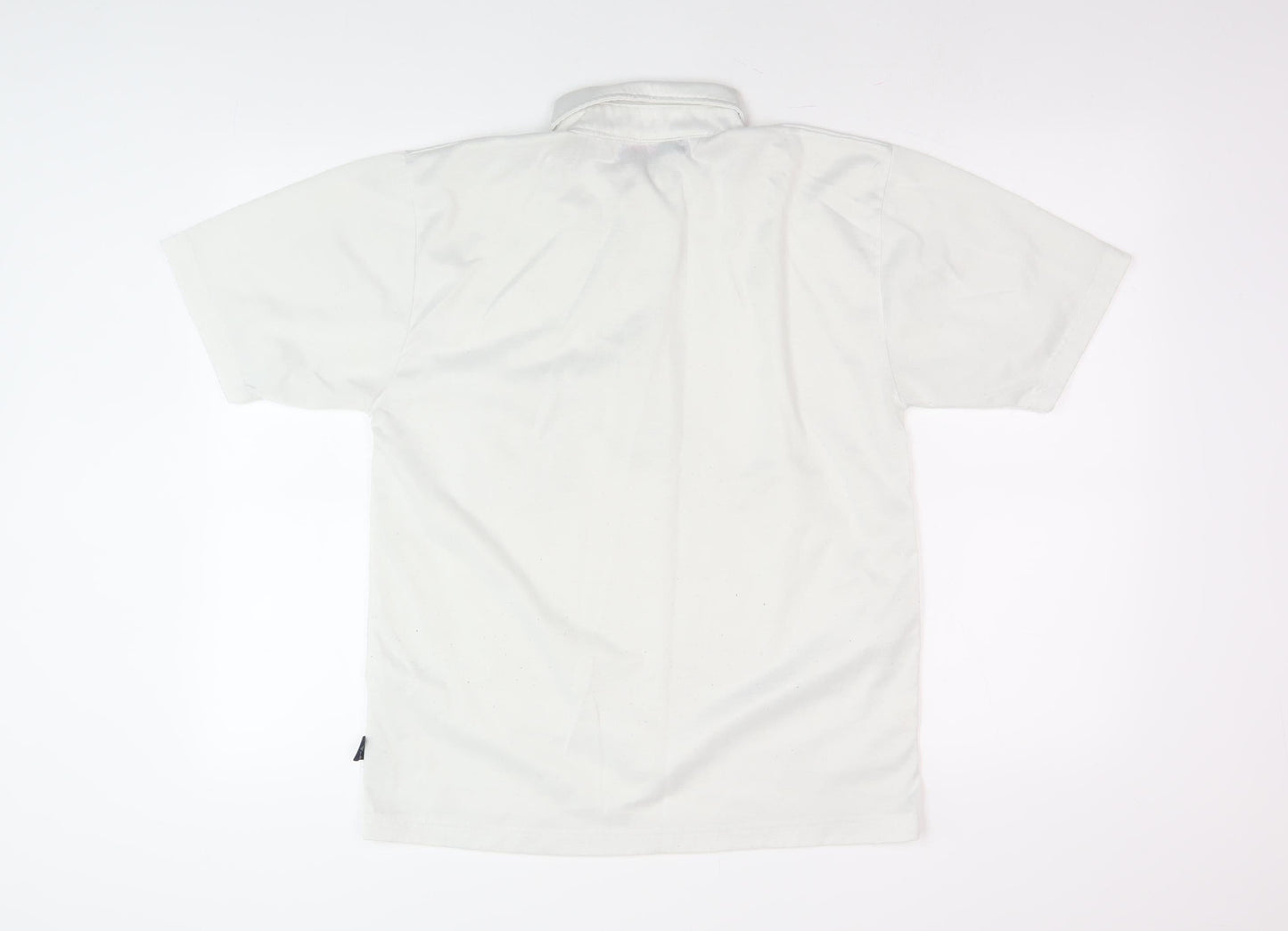 Le Shark Men’s White Polo Shirt Medium Logo Detail