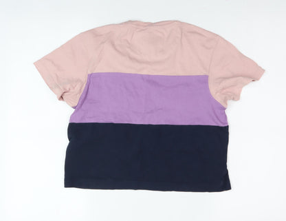 Jack Wills Women's Multicoloured Jersey T-Shirt Size 6