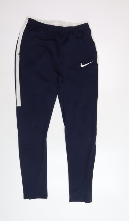 Nike Men's Blue Jogger Trousers - M, Quick Dry Sportswear