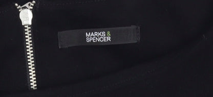 Marks and Spencer Women's Black Dress 14 Studded