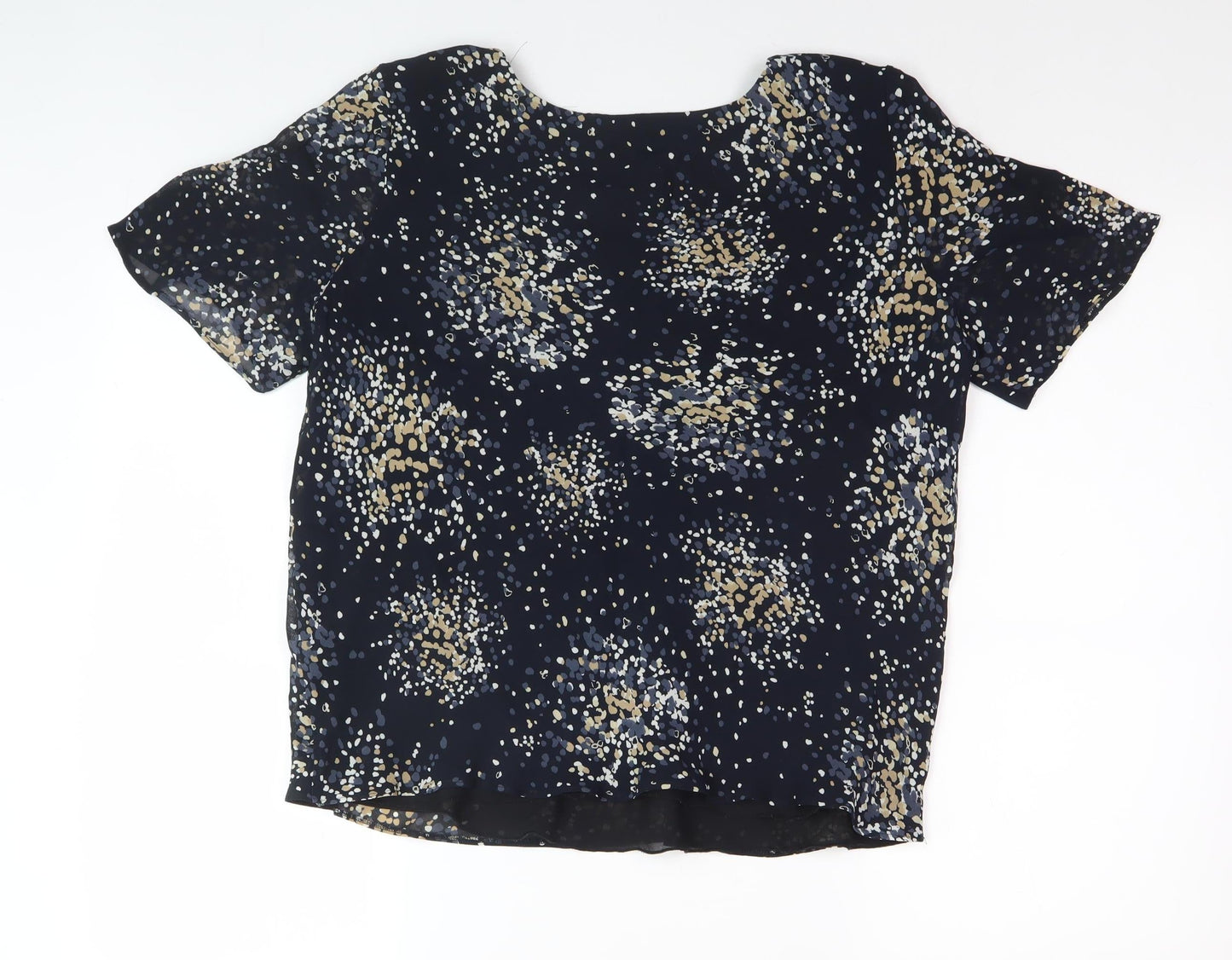 Womens UK Size 14 Marks and Spencer Black Basic Blouse