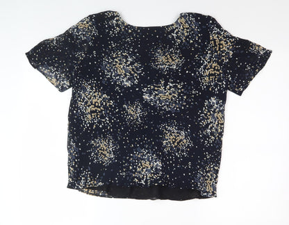 Womens UK Size 14 Marks and Spencer Black Basic Blouse