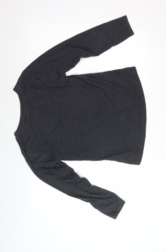 Womens UK Size XS Disney Black Basic T-Shirt
