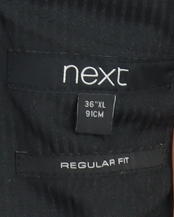 Next Men's Blue Regular Fit Trousers, XL
