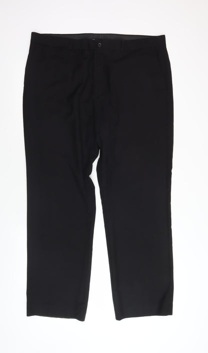 Mens UK Size 40 BHS   Black Trousers