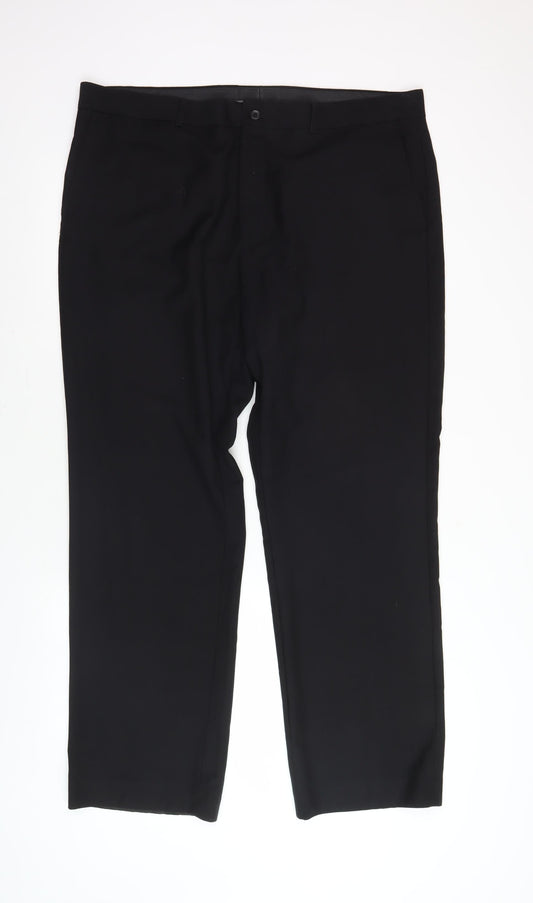 Mens UK Size 40 BHS   Black Trousers