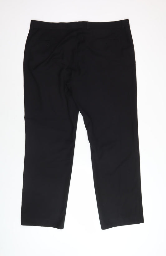 Mens UK Size 40 BHS   Black Trousers